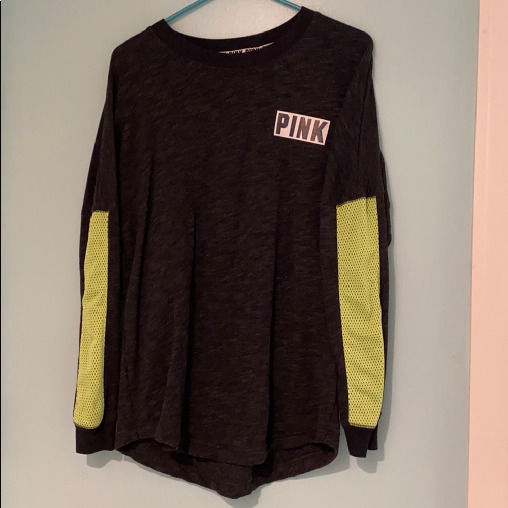 Heather Black PINK Top